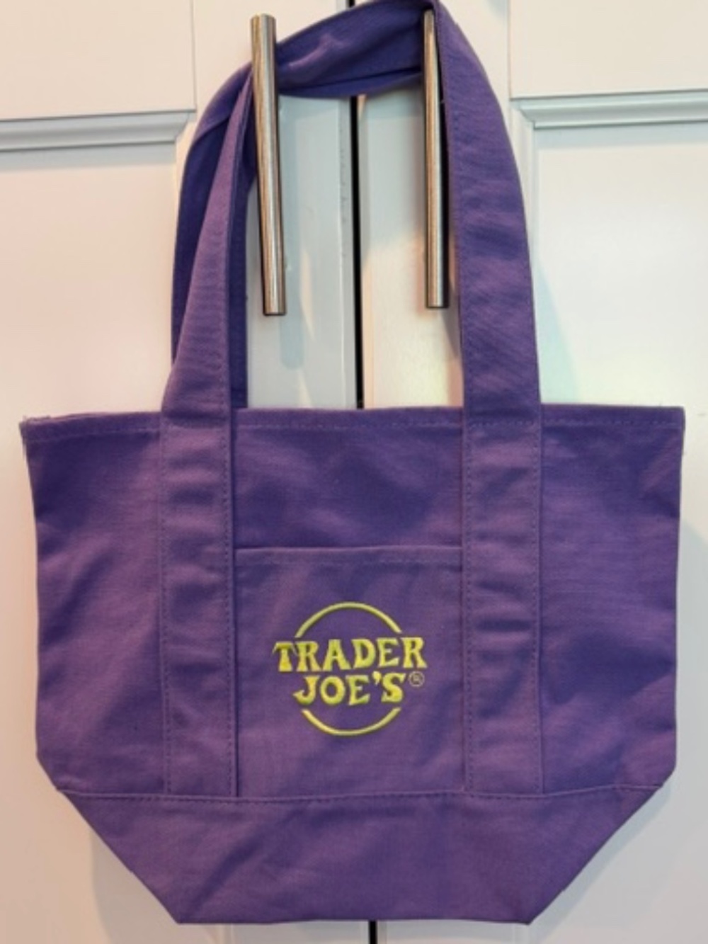 Trader Joe's Purple Halloween 2026 Canvas Mini Tote - Ltd. Ed. - NEW tags